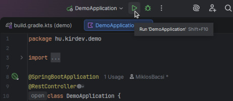 Run application